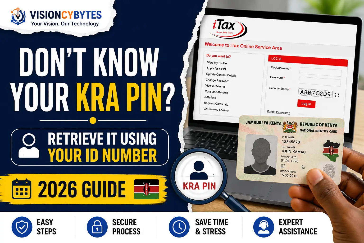 Retrive KRA PIN using Id Number in Kenya: How to Retrieve a Lost KRA PIN Certificate Online (2026 Guide)